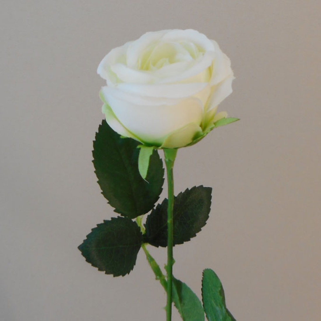 Artificial Rose Buds Cream 41cm Artificial Flowers